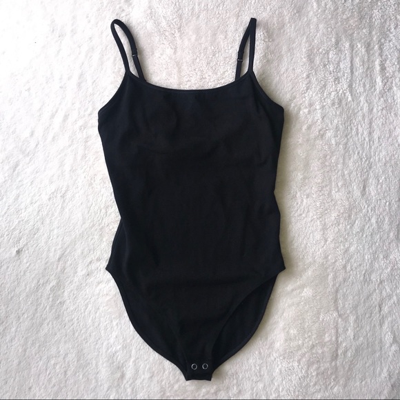 Express Tops - Express Black Bra Cami Bodysuit XS